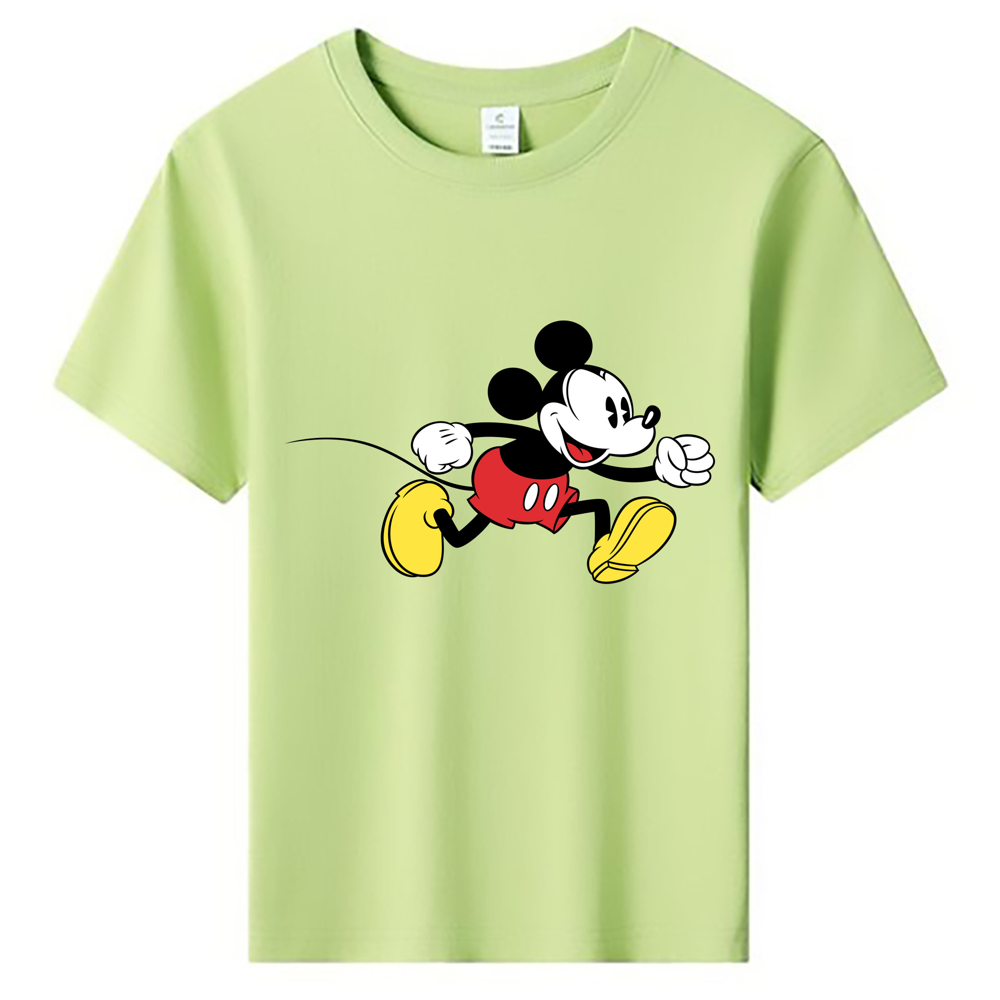 ミッキーマウス Mickey Mouse 綿100％キッズTシャツ（フロントプリント）